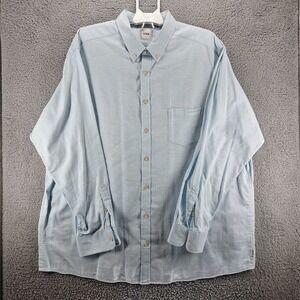 ROWM Shirt Men's Size 3XT Light Blue Long Sleeve Button Up 3XL‎ Big